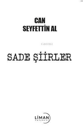 Sade Şiirler - 1