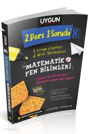 Sadık Uygun Yayınları 8. Sınıf Matematik ve Fen Bilimleri 2 Ders 1 Soruda Sadık Uygun - 1