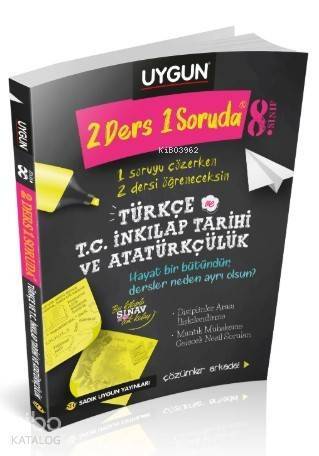 Sadık Uygun Yayınları 8. Sınıf Türkçe ve T.C. İnkılap Tarihi ve Atatürkçülük 2 Ders 1 Soruda Sadık Uygun - 1