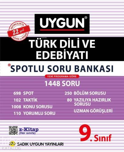 Sadık Uygun Yayınları 9. Sınıf Türk Dili ve Edebiyatı Spotlu Soru Bankası Sadık Uygun - 1