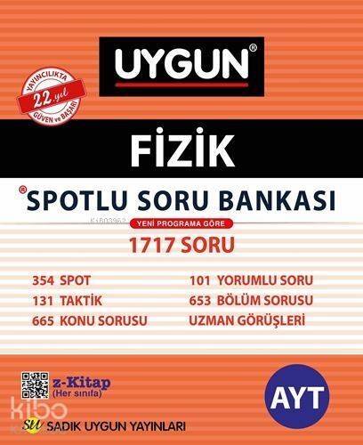 Sadık Uygun Yayınları AYT Fizik Spotlu Soru Bankası Sadık Uygun - 1