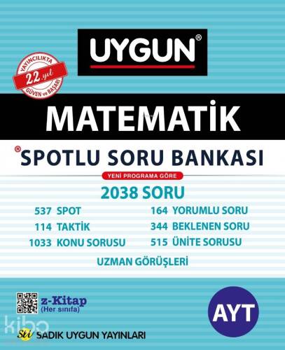 Sadık Uygun Yayınları AYT Matematik Spotlu Soru Bankası Sadık Uygun - 1