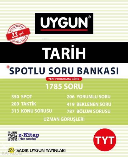 Sadık Uygun Yayınları TYT Tarih Spotlu Soru Bankası Sadık Uygun - 1