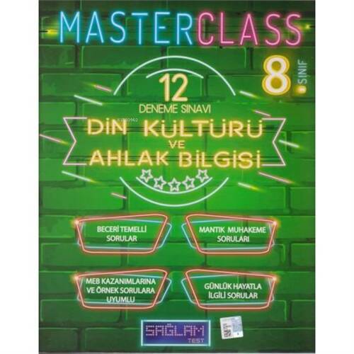 Sağlam Test Yayınları 8. Sınıf Din Kültürü ve Ahlak Bilgisi Kültürü Masterclass 12 Deneme - 1