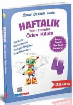 Salan 4. Sınıf Tüm Dersler Haftalık Sınav Ustası Ödev Kitabı Salan Yayınları - 1