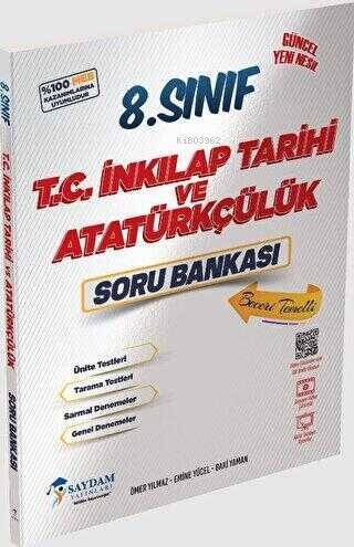 Saydam Yayınları 8. Sınıf LGS T.C. İnkılap Tarihi ve Atatürkçülük Soru Bankası - 1