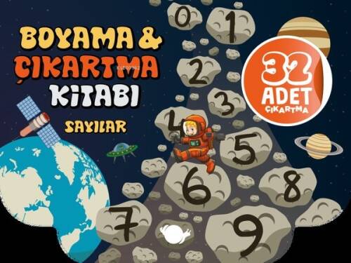 Sayılar - Boyama & Çıkartma Kitabı - 32 Adet Çıkartma - 1