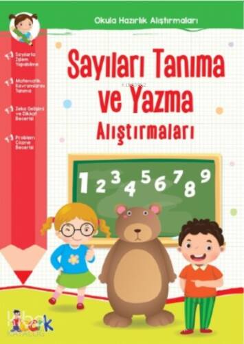 Sayıları Tanıma ve Yazma Alıştırmaları;Okula Hazırlık Alıştırmaları - 1