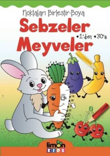 Sebzeler Meyveler-Noktaları Birleştir-Boya - 1