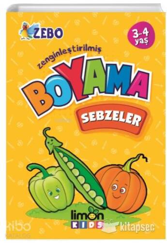 Sebzelerr Boyama Kitabı Limon Kids - 1