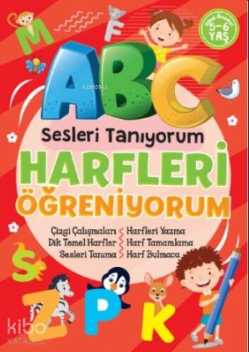 Sesleri Tanıyorum Harfleri Öğreniyorum;Çizgi Çalışmaları - Dik Temel Harfler-Sesleri Tanıma-Harfleri Yazma - Harf Tamamlama - Har Bulmaca - 1