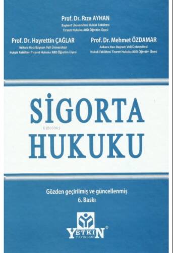 Sigorta Hukuku Ders Kitabı - 1