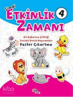 Şimdi Etkinlik Zamanı 4; Bakarak Boya - Ali Baba'nın Çiftliği - Sevimli Deniz Hayvanları Poster Çıkartma - 1