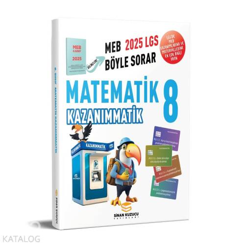 Sinan Kuzucu Yayınları 2025 LGS 8. Sınıf Matematik Kazanımmatik Soru Bankası - 1