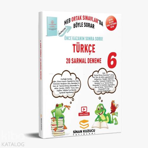 Sinan Kuzucu Yayınları 6. Sınıf Türkçe 20' Li Sarmal Branş Denemesi - 1