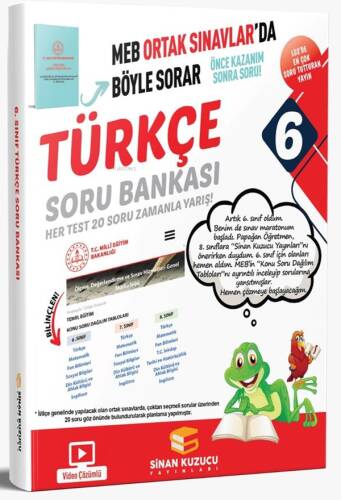 Sinan Kuzucu Yayınları 6. Sınıf Türkçe Soru Bankası - 1