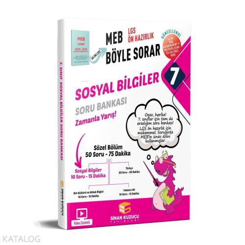 Sinan Kuzucu Yayınları 7. Sınıf Sosyal Bilimler Soru Bankası - 1