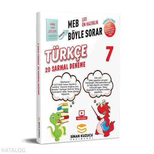 Sinan Kuzucu Yayınları 7. Sınıf Türkçe Branş Denemesi - 1