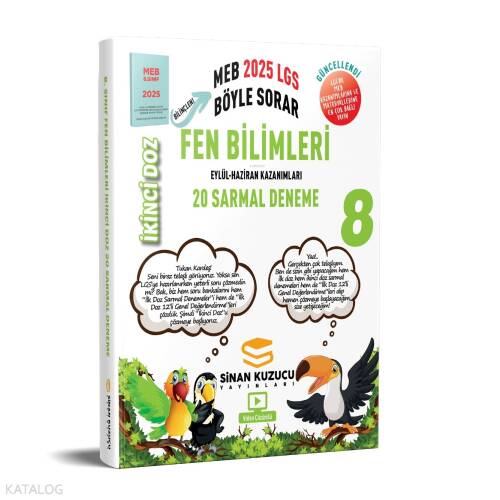 Sinan Kuzucu Yayınları 8. Sınıf İkinci Doz Sarmal Branş Denemeleri Fen Bilimleri ( 2025 LGS ) - 1