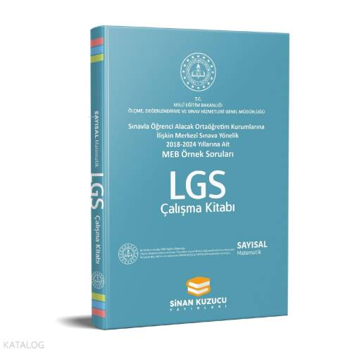 Sinan Kuzucu Yayınları Meb Örnek Soruları Sayısal Çalışma Kitabı - Matematik - 1