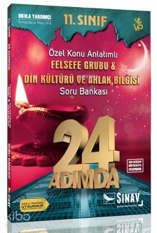 Sınav Dergisi Yayınları 11. Sınıf Felsefe Grubu Din Kültürü ve Ahlak Bilgisi 24 Adımda Konu Anlatımlı Soru Bankası Sınav Dergisi - 1