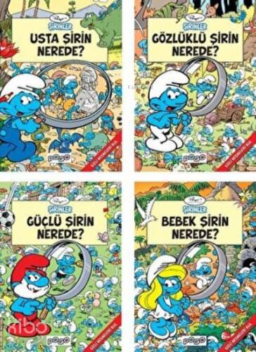 Şirinler Gizli Nesneleri Bul Seti (4 Kitap Takım) - 1