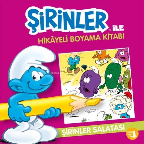 Şirinler Salatası;Şirinler İle Hikâye Boyama Kitabı - 1