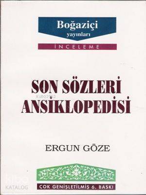 Son Sözleri Ansiklopedisi - 1