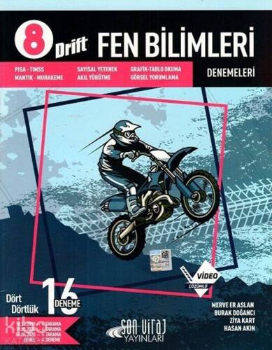 Son Viraj Yayınları 8. Sınıf LGS Fen Bilimleri 16 lı Deneme Drift Serisi Son Viraj - 1