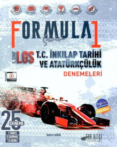 Son Viraj Yayınları 8. Sınıf LGS T.C. İnkılap Tarihi Formula Serisi 25 Denemeleri - 1