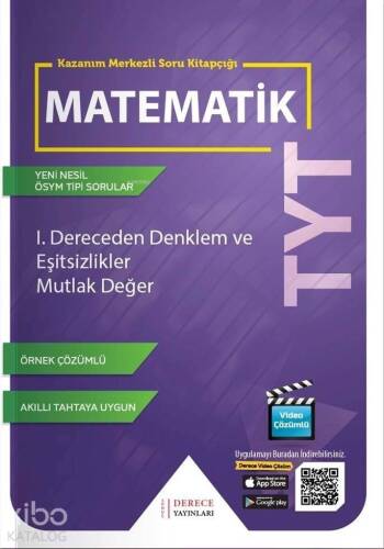 Sonuç Derece Yayınları TYT Matematik I. Dereceden Denklem ve Eşitsizlikler Mutlak Değer Sonuç Derece - 1