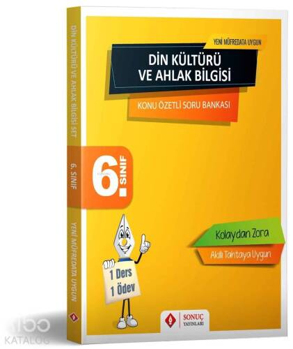 Sonuç Yayınları 6. Sınıf Din Kültürü ve Ahlak Bilgisi Konu Özetli Soru Bankası Sonuç - 1