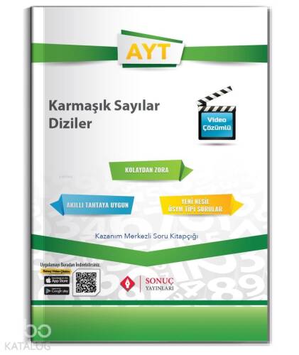 Sonuç Yayınları AYT Karmaşık Sayılar- Diziler Kazanım Merkezli Soru Kitapçığı Sonuç - 1