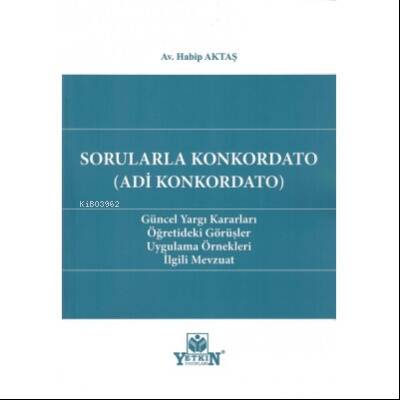 Sorularla Konkordato (Adi Konkodato) - 1