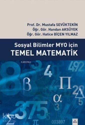 Sosyal Bilimler Myo İçin Temel Matematik - 1