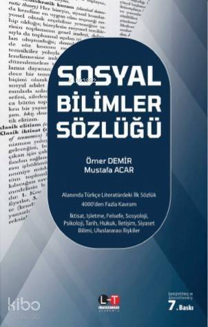 Sosyal Bilimler Sözlüğü - 1