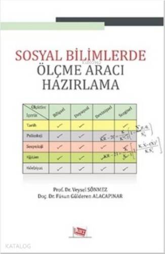 Sosyal Bilimlerde Ölçme Aracı Hazırlama - 1