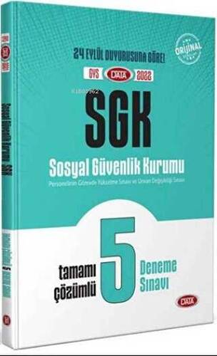 Sosyal Güvenlik Kurumu SGK GYS Tamamı Çözümlü 5 Deneme Sınavı - 1