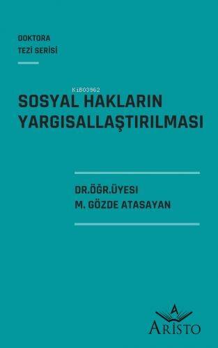 Sosyal Hakların Yargısallaştırılması - 1