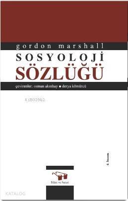 Sosyoloji Sözlüğü - 1