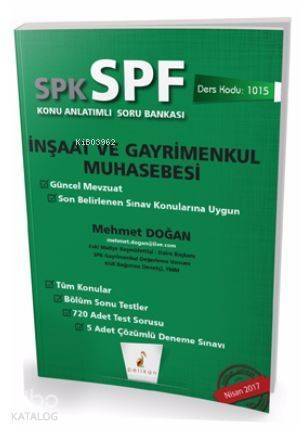 SPK - SPF İnşaat ve Gayrimenkul Muhasebesi Konu Anlatımlı Soru Bankası 1015 - 1