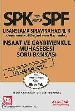 SPK - SPF Lisanslanma Sınavına Hazırlık Gayrimenkul Değerleme Uzmanlığı İnşaat Ve Gayrimenkul Muhase - 1