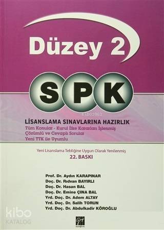 SPK Temel Düzey 2 Lisanslama Sınavlarına Hazırlık - 1