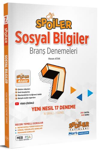 Spoiler 7.Sınıf Spoiler Sosyal Bilgiler Branş Denemeleri - 1