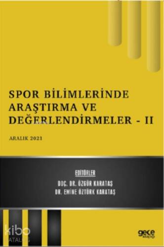 Spor Bilimlerinde Araştırma ve Değerlendirmeler - 1