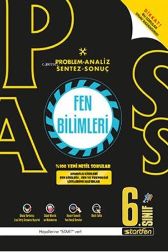 Startfen 6.Sınıf Pass Fen Bilimleri Soru Bankası - 1