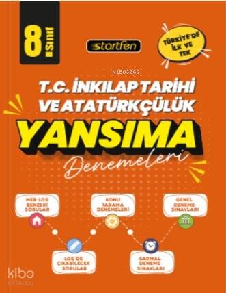 Startfen 8. Sınıf - İnkılap Tarihi Yansıma Denemeler - 1