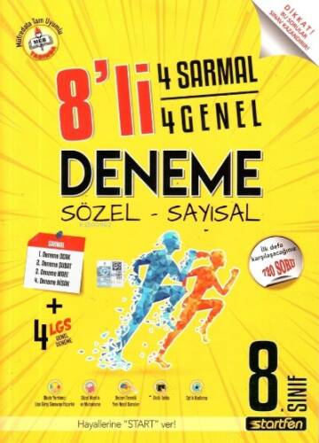 Startfen 8.Sınıf 8 li Lgs Deneme (4sarmal+4 Genel) - 1