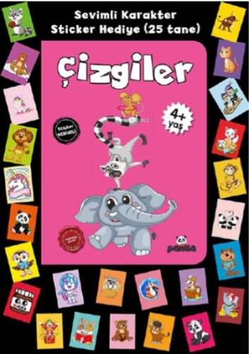 Stickerlı 4+ Yaş Çizgiler - 1