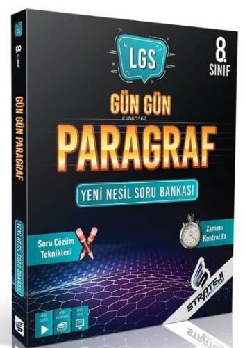 Strateji Bayilik Yayınları 8. Sınıf LGS Gün Gün Paragraf Soru Bankası - 1